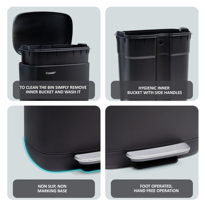 30L Pedal Bin with Soft Close Lid