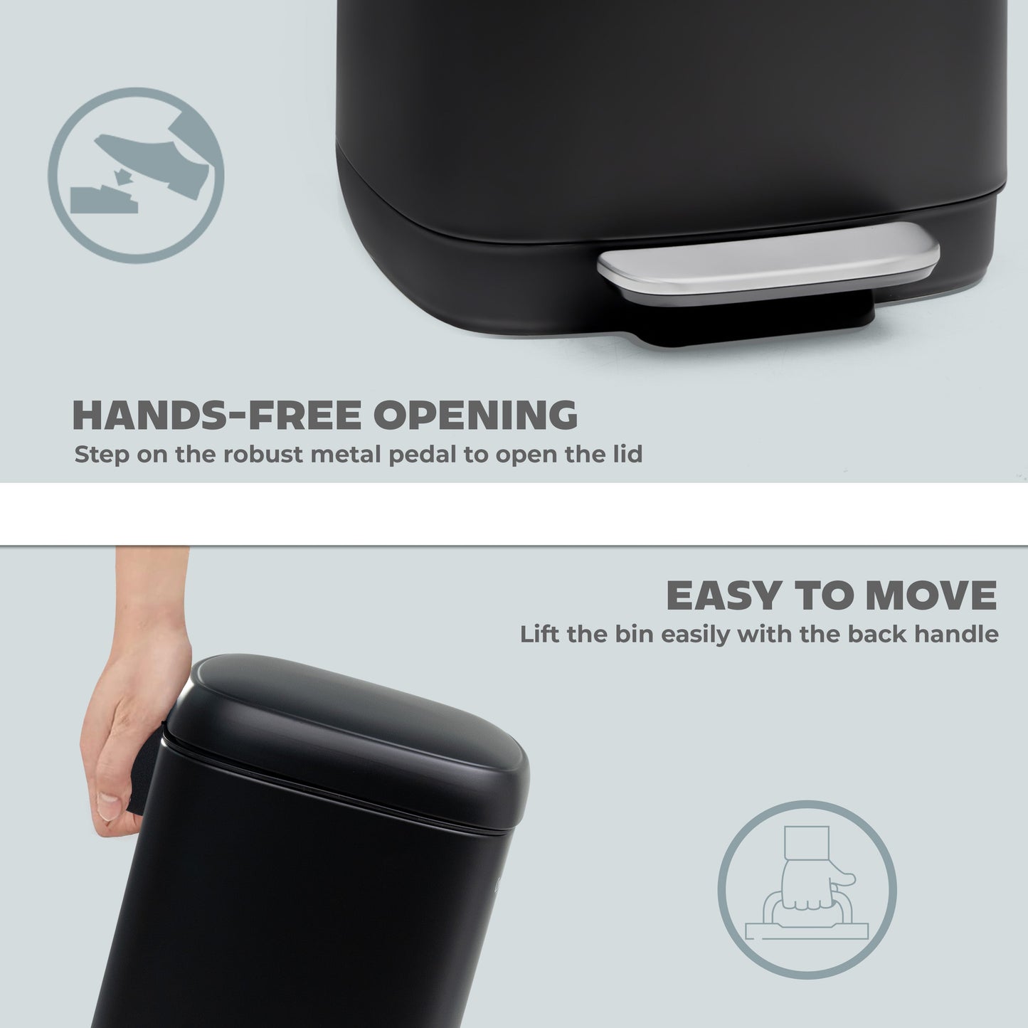 30L Pedal Bin with Soft Close Lid
