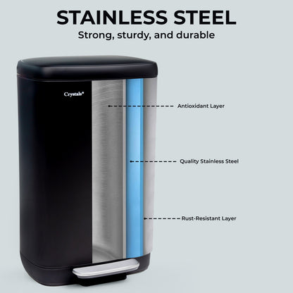 30L Pedal Bin with Soft Close Lid