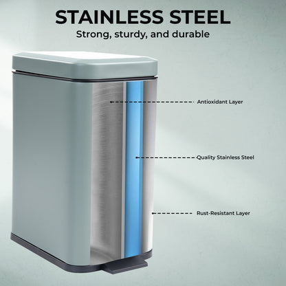 3L Soft Closed Pedal Bin