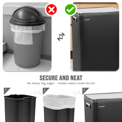 60L Dual Compartment Kitchen Bin
