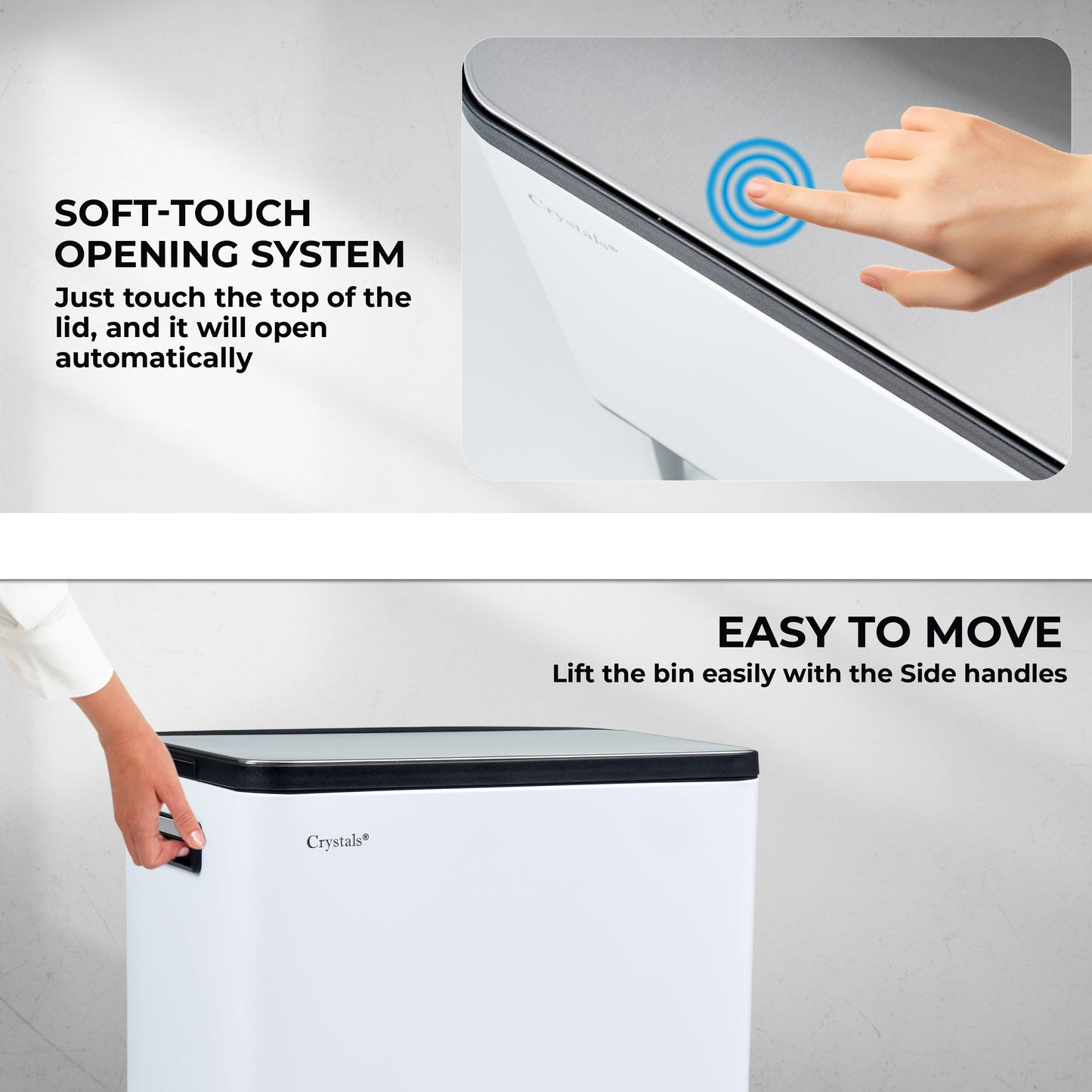 60L Dual Compartment Kitchen Bin