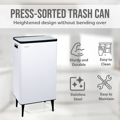 60L Dual Compartment Kitchen Bin