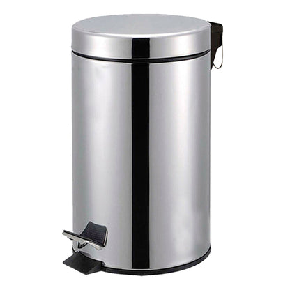 Pedal Toilet Bathroom Kitchen Bin - Silver