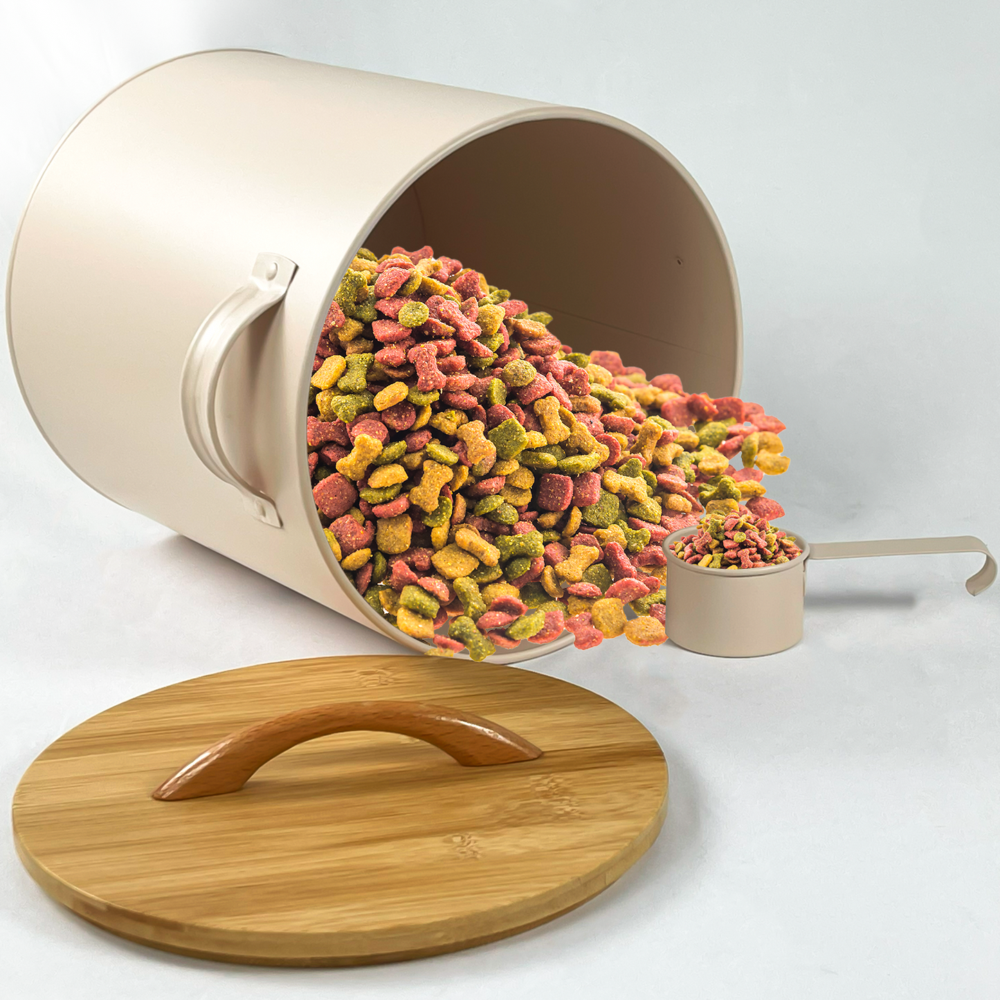 3pcs Pet Dog Food Storage Container Bin