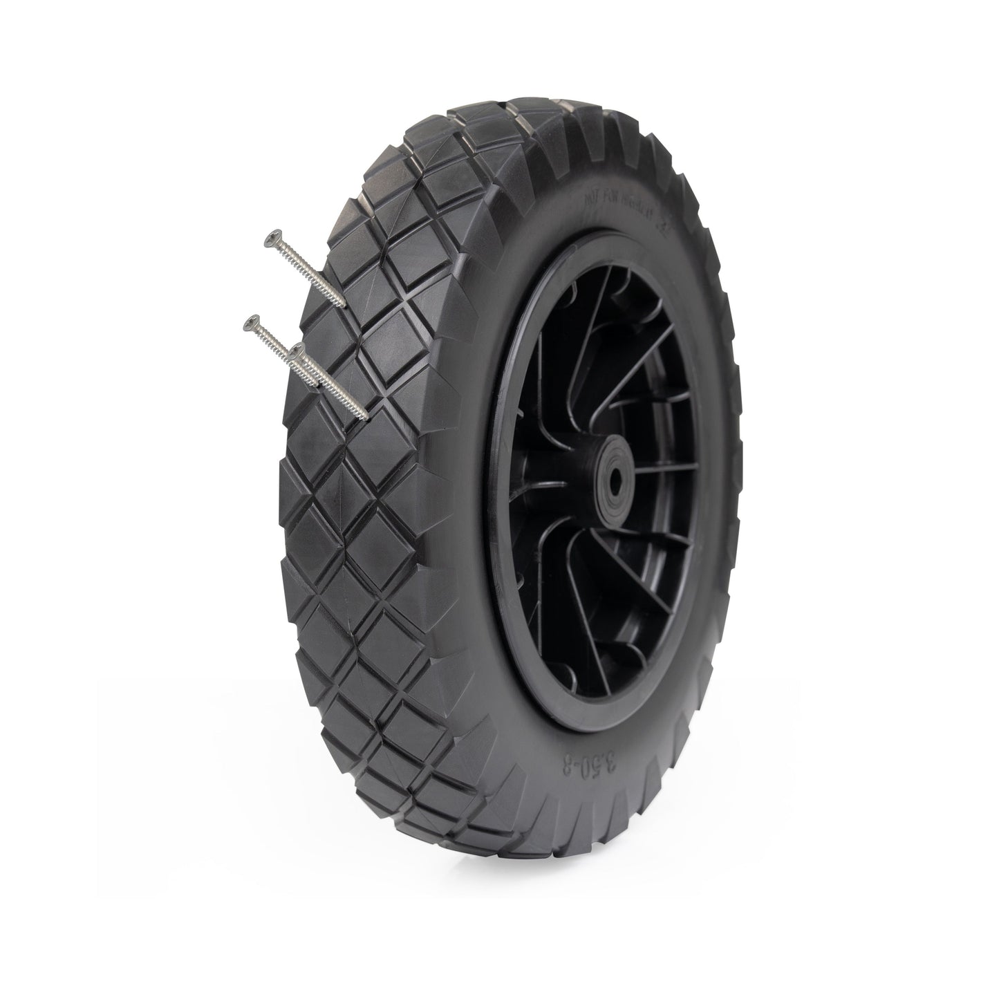 14" Puncture Proof Wheelbarrow Wheel - Black