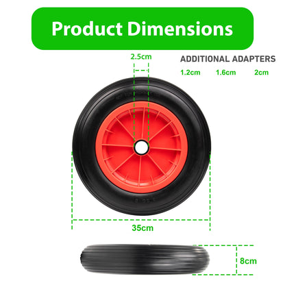 14" Puncture Proof Wheelbarrow Wheel