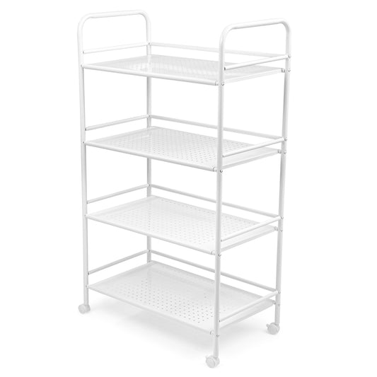 4 Tier Slim Kitchen Food Storage Trolley