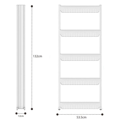 5 Tier Kitchen Trolley Rack Storage Organiser