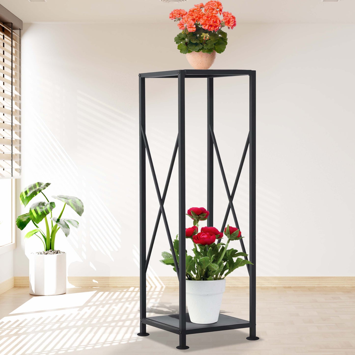 Metal Firewood Log Holder Rack for Fireplace