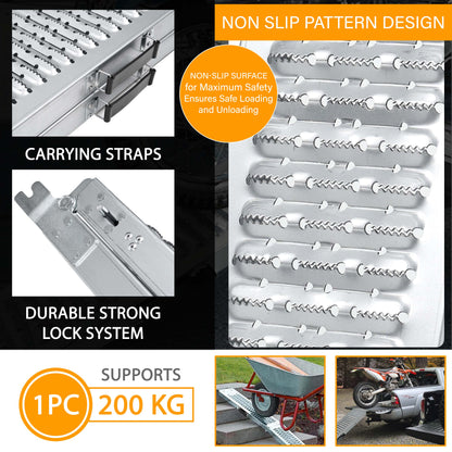 Heavy Duty Folding Loading Ramp 200kg