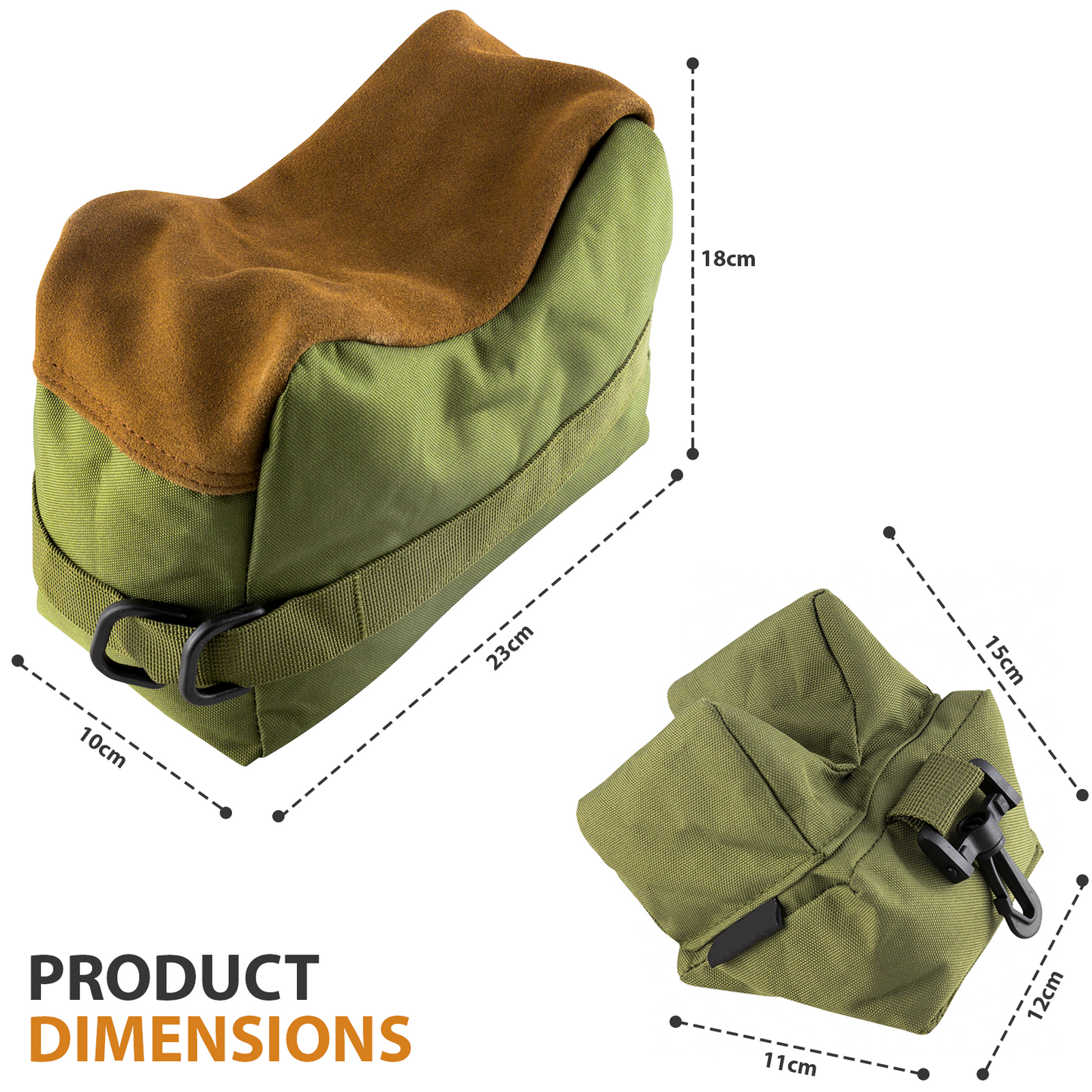2/Set Front And Rear Rest Bench Bag