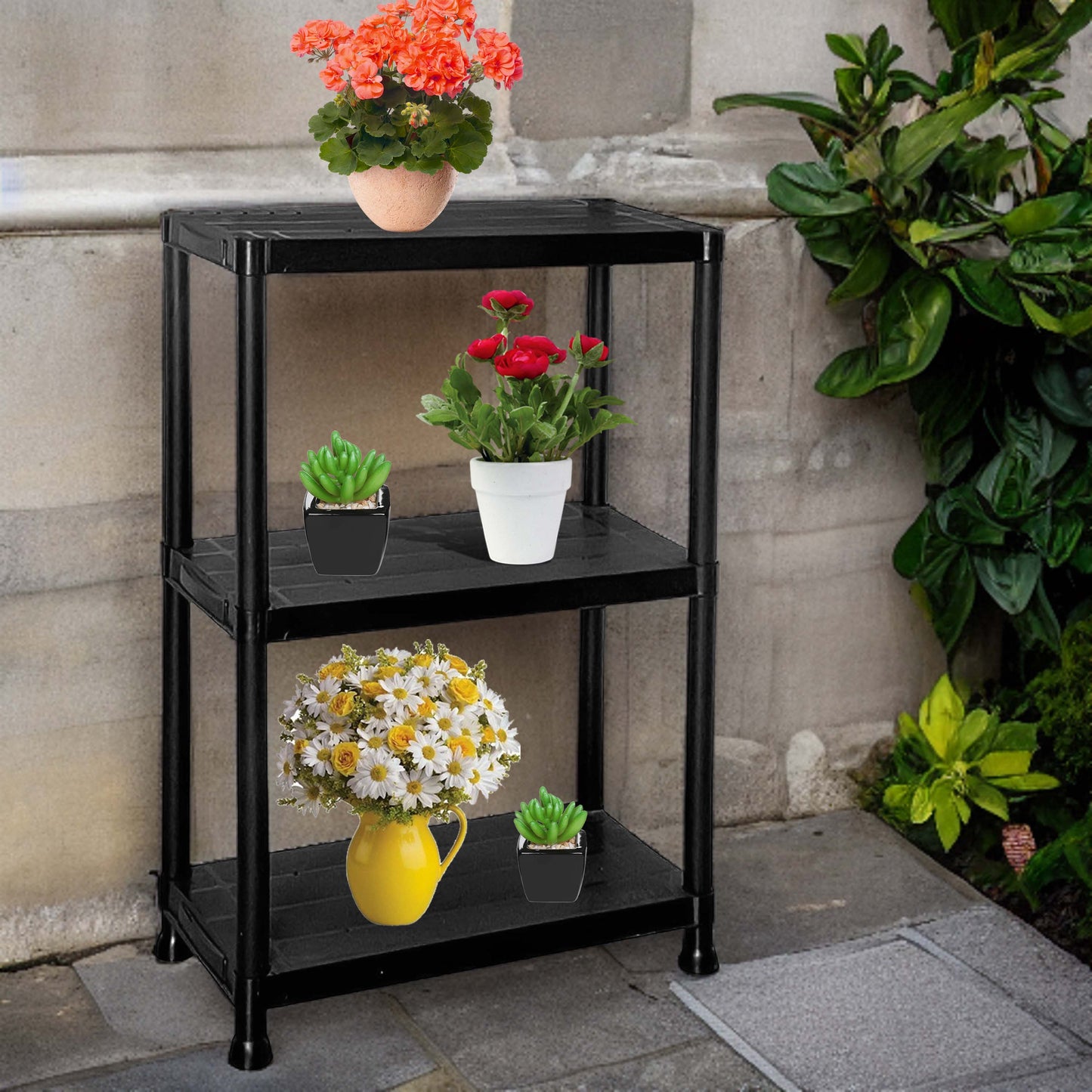 3/4/5 Tier Plastic Racking Shelving Storage Unit