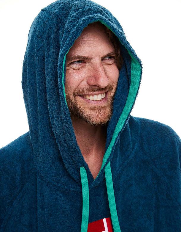 Red Luxury Towelling Changing Robe Navy (Various Sizes)