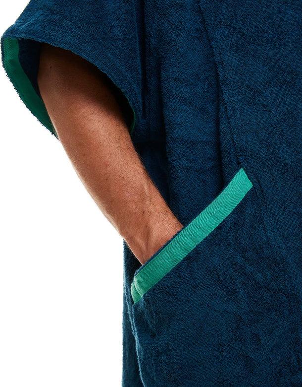 Red Luxury Towelling Changing Robe Navy (Various Sizes)