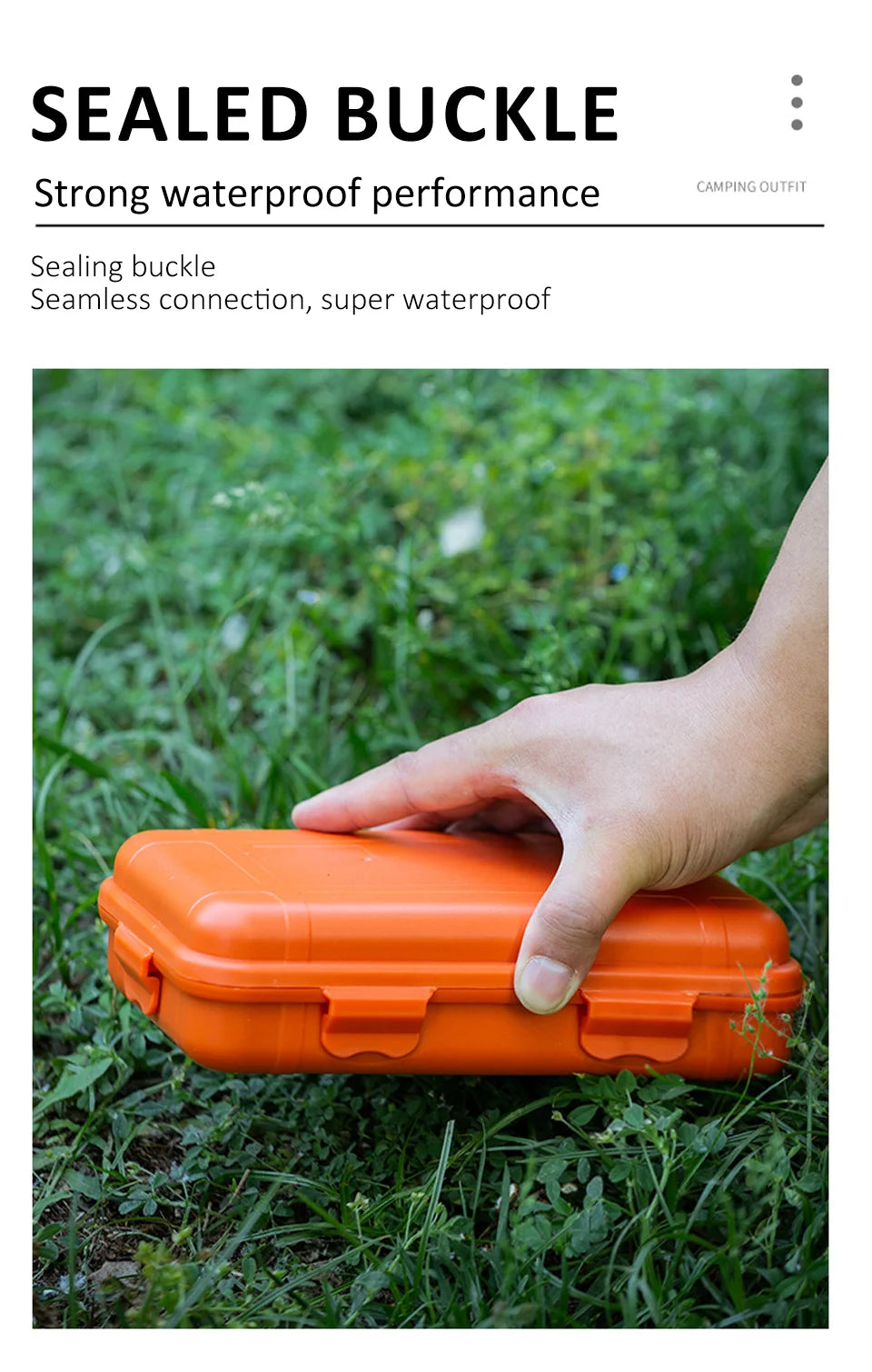 S/L/XL Size Outdoor Plastic Waterproof Sealed Survival Box Container Camping Outdoor Travel Storage Box Fishing Tackle Bag