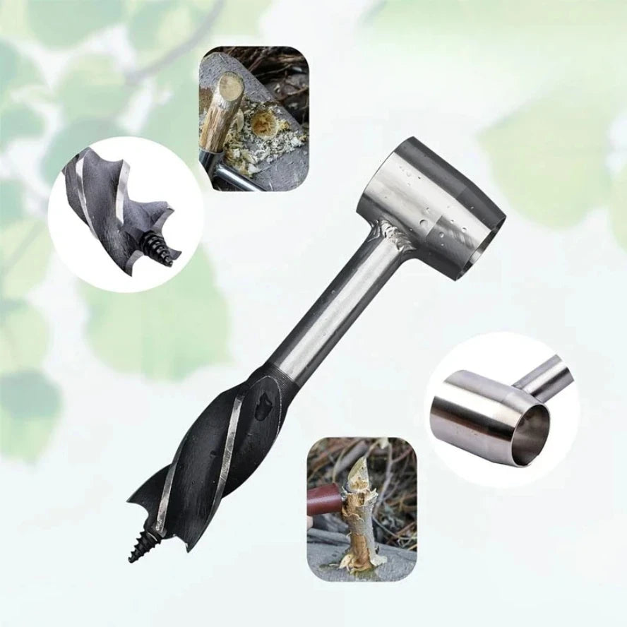 Auger Wrench Outdoor Survival Hand Drill Survival Gear Tool Sports Jungle Crafts Camping Bushcraft Accessories