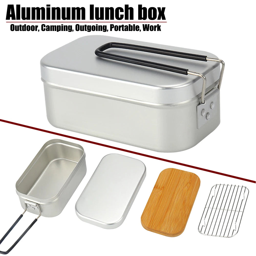 Ultralight Tableware Camping Cookware Lunch Box Cooking Pots Picnic Accessories Outdoor Cutlery Kitchen Set Hiking Sports