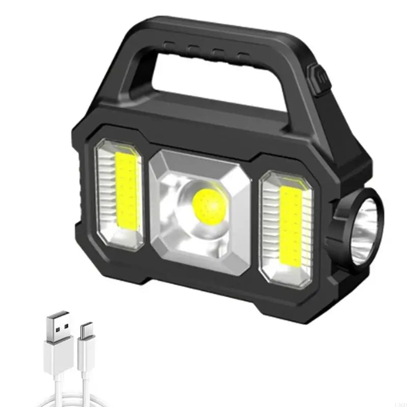 Emergencies Work Light Camping Light USB and Solar Charging Beam Flashlight D5QD
