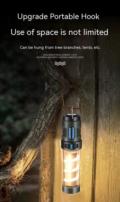 Multi-function Camping Mosquito Lamp Rechargeable Portable LED Flashlight Outdoor Lighting Mosquito Repellent Light with Tripod