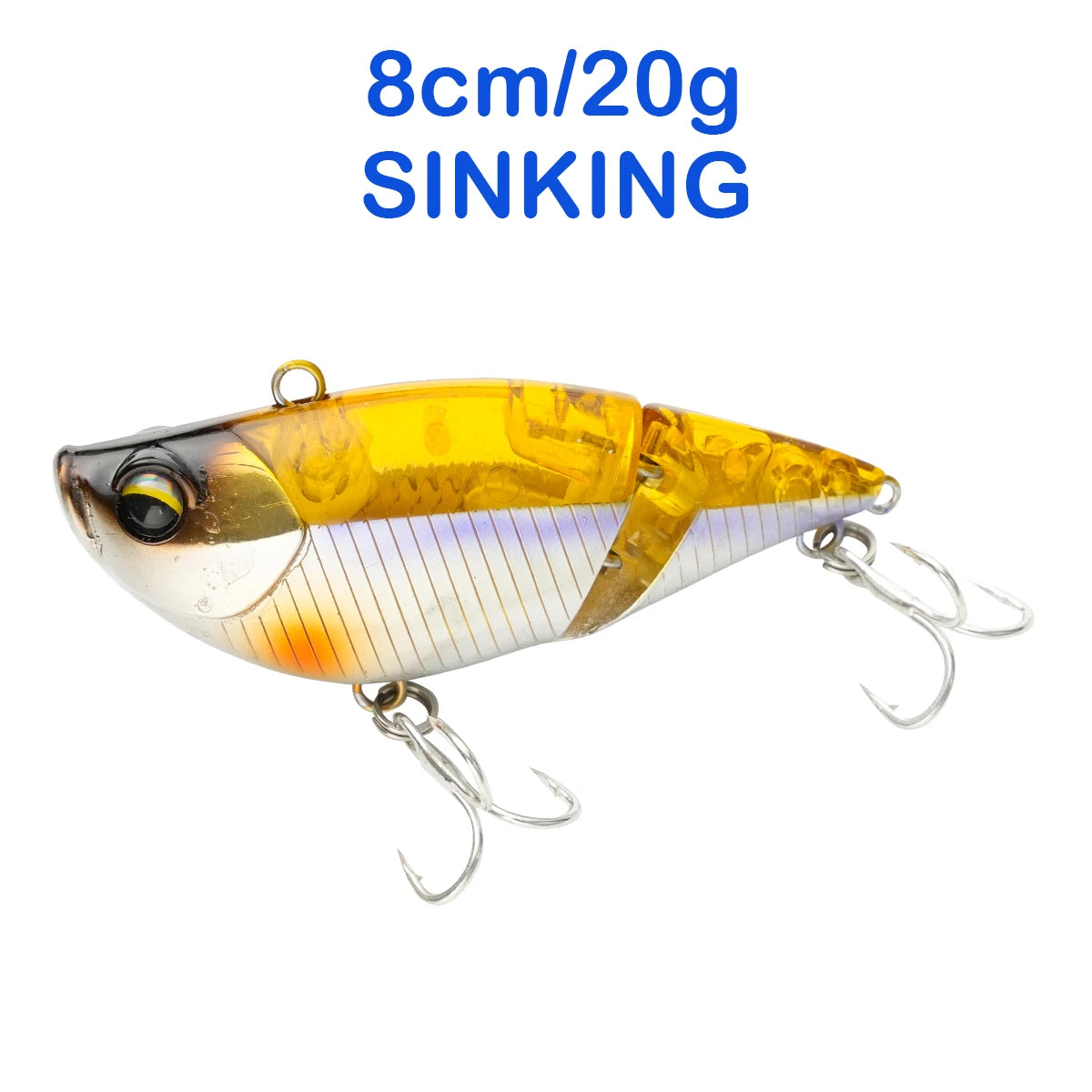 Floating Sinking Baits 2 Sections 8cm Multi Jointed Swimbait VIB Fishing Lures Swimbait for Fishing Pike Bass Fishing Tackle