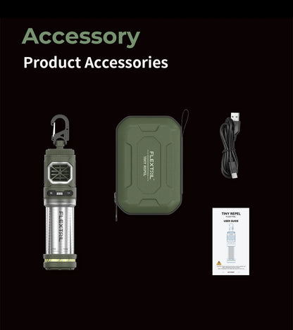 FLEXTAILGEAR TINY REPEL Mosquito Repellent&Lamp Lightweight Outdoor With Rechargeable 4800mAh Battery Camping(No Repellent Pads)