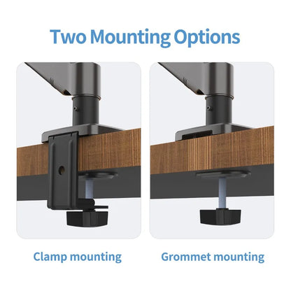 Hot Sale Computer Desk Monitor Mounting Bracket Height Adjustable 13 "-32" Screen Stock Aluminum Mono Gas Spring Monitor Arm