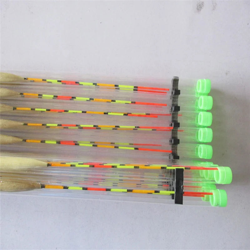 5Pcs/lot Fishing Floats Wood Balsa Flotteur Peche Shallow Water Ice Floating  Bobbers Wooden Float Fishing Accessories Tackle