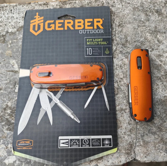 GERBER FIT LIGHT Multitool Outdoor Camping Equipment Survival Tactical Self defense gadgets Bushcraft Hunting Military EDC