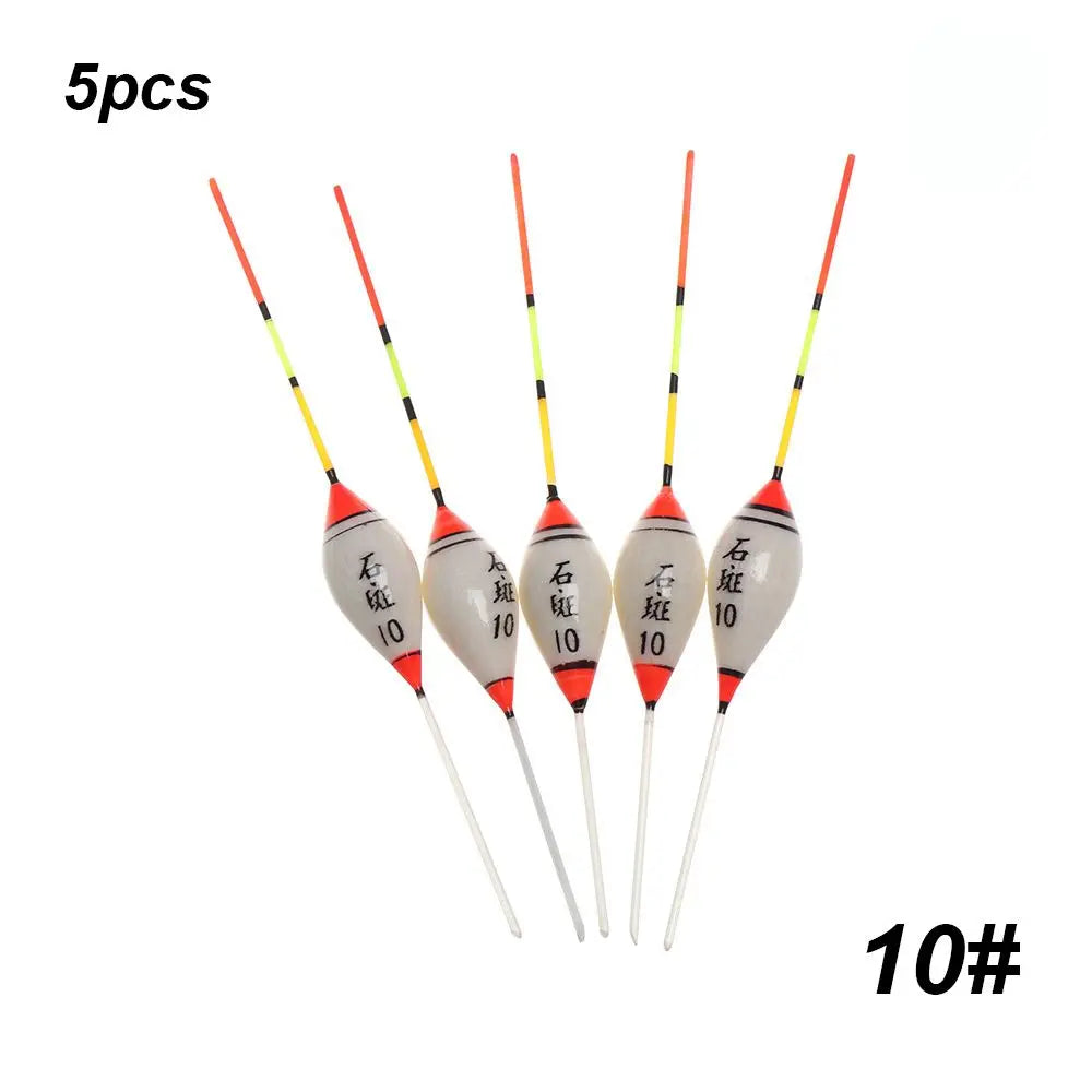 5pcs Fishing Floats Balsa Wood Flotteur Portable Durable Peche Shallow Floating Exquisite Models Accessories