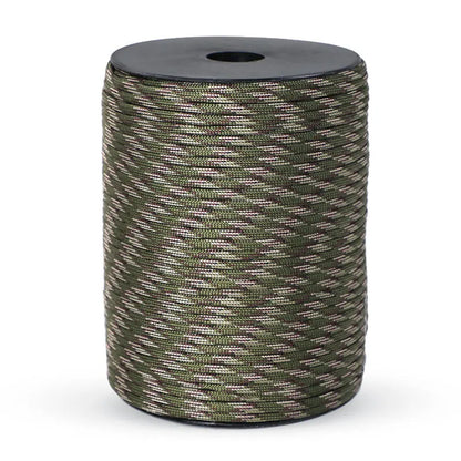 100/50M 550 Military Standard 9-Core Paracord Rope 4mm Outdoor Parachute Cord Survival Umbrella Tent Lanyard Strap Clothesline