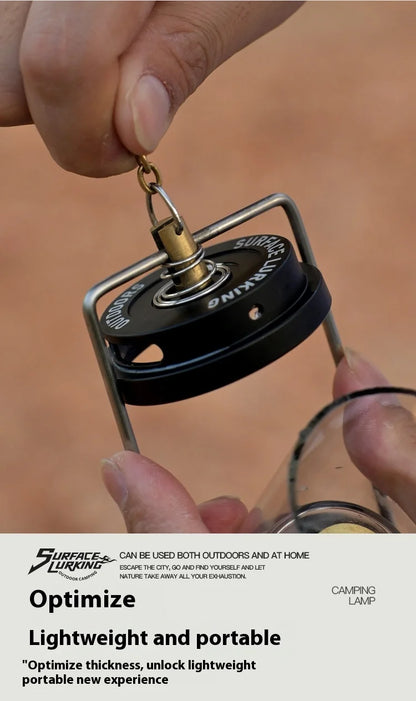 MOUNTAINHIKER GOPEAK Outdoor Candle Light Set Picnic Camping Retro Decorate Ambience Light Creative Desktop Bedside Candle Light