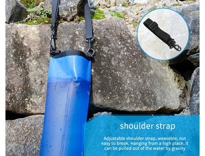 Filterwell 6L Fed Water Filter Straw Water Bag Foldable Outdoor Survival Gear Camping Hiking Travel Supplies