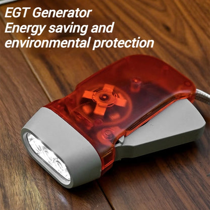 Outdoor Self-Powered Dynamo Flashlight Camping Hiking Hand Pressing Flashlight Camping Equpment Mini Portable LED Flashlight