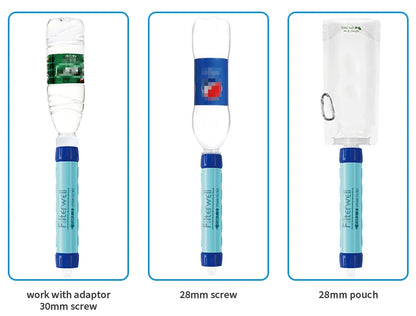 Filterwell 6L Fed Water Filter Straw Water Bag Foldable Outdoor Survival Gear Camping Hiking Travel Supplies