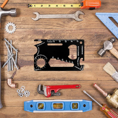 Multi Tool 46 in 1 Credit Card Size Outdoor Camping Survival Accessories Multipurpose Gear Gadget Tools for Man Portable