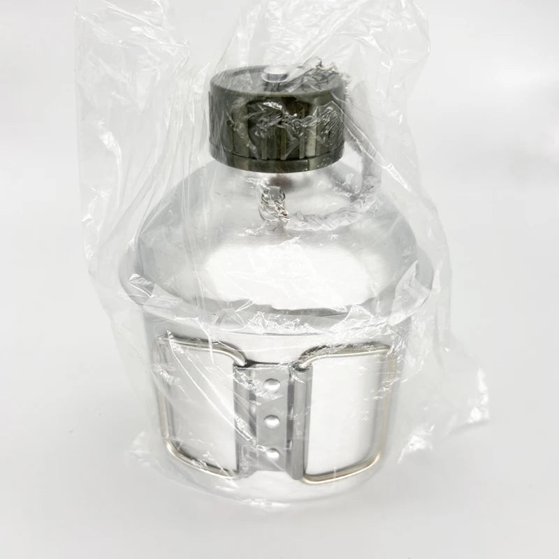 Outdoor Multifunctional Kettle Combination Aluminum Lunch Box Warm Army Camouflage Camping  Kettle Set Survival Gear