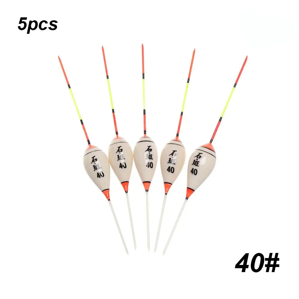 5pcs Fishing Floats Balsa Wood Flotteur Portable Durable Peche Shallow Floating Exquisite Models Accessories