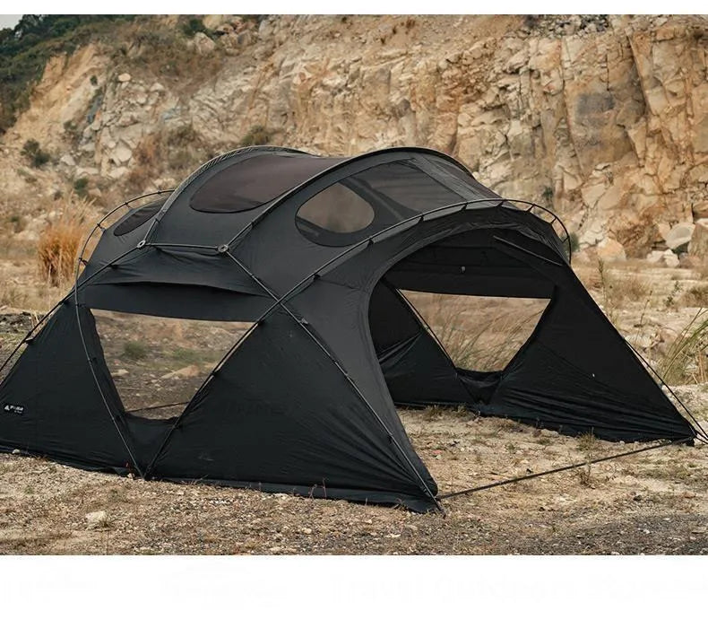 3FUL GEAR 2.0 Beetle 16 Dome Tent 70D Nylon Spherical Tent Breathable Large Space Tunnel Tent With Chimney Mouth Camping Hiking