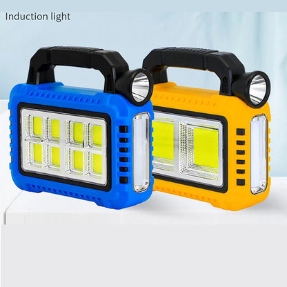 800LM Camping Lantern Handy 2400mA Solar Lights,XPE COB LED Flashlight for Power Outages, Rechargeable Tent Lights for Hurricane