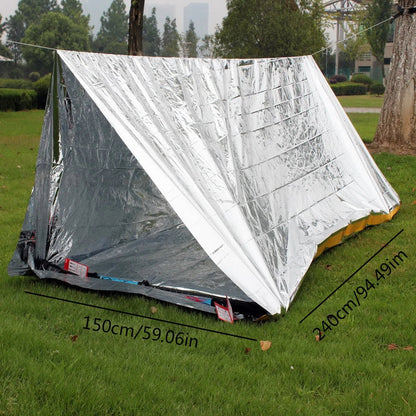1PCS Emergency Shelter Waterproof Thermal Blanket-2