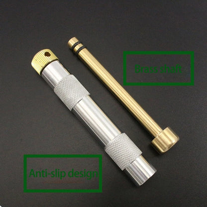 Flame Machine, Fire Piston Kit with Emergency Tools, Brass Piston, Fire Drive Tube, Air Compression Torch for Outdoor 24BD