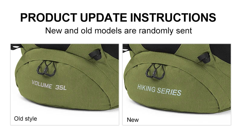 Mountaineering backpack 35 liters men's and women's outdoor sports bag waterproof camping hiking rain