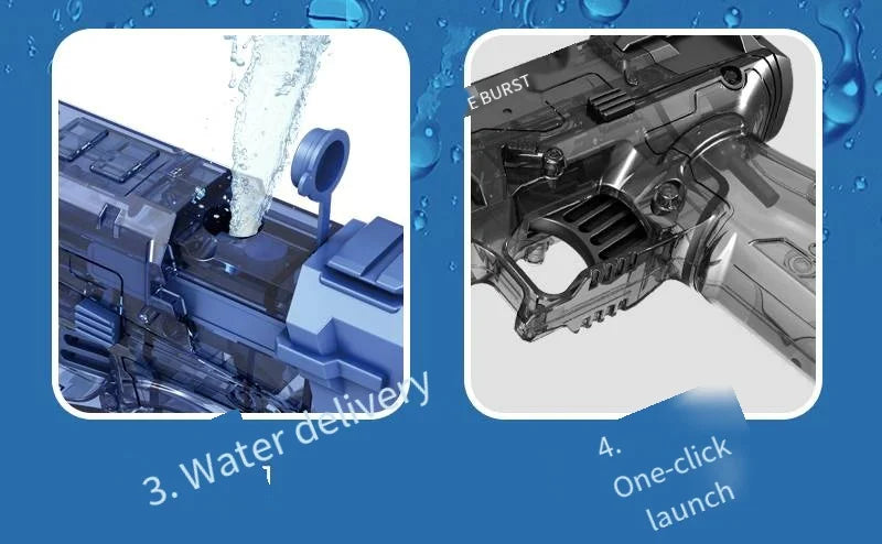 Passion Manual Water Gun Ice Blast Desert Eagle Summer Swimming Battle Toy Continuous Shooting Pool Outdoor Fun for boys