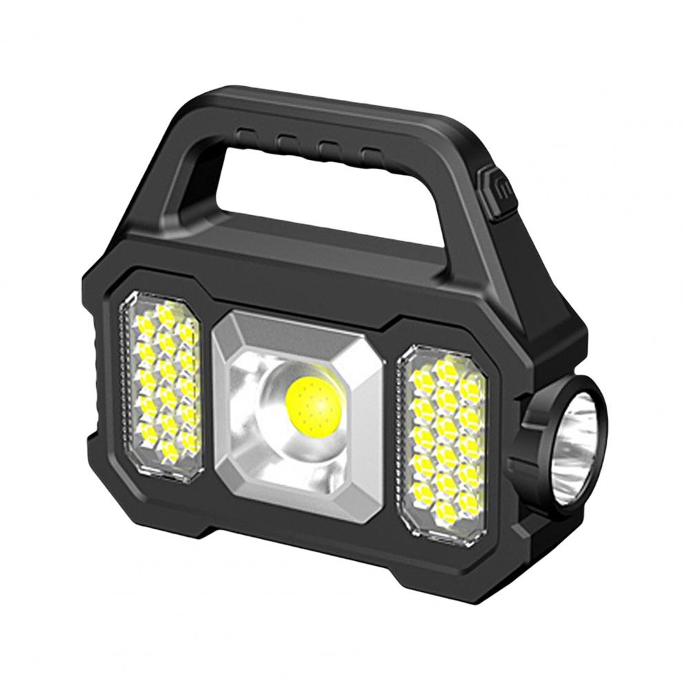 250LM Solar Power Camping Flashlight Waterproof 6 Gears Torch Light Lantern Side USB Hiking Super Bright LED/COB Outdoor Lamp