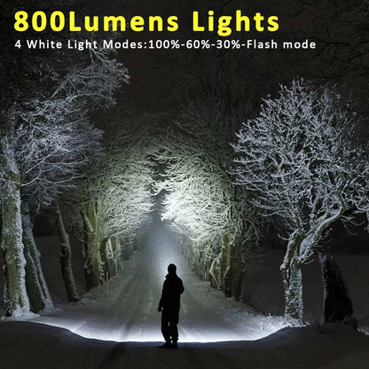 LED Flashlight Super Bright 1500LM Folding Bracket Bottle Opener Keychain USB Rechargeable Waterproof Light Outdoor Camping Tool