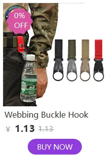 Multi-purpose Nylon Gloves Hook Work Gloves Safety Clip Outdoor Tactical Climbing Rope Camping Hanging Buck Outdoor Camping