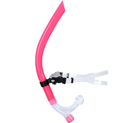 Swim Snorkel For Lap Swimming Training Snorkeling Front Mounted Training Gear With Comfortable Silicone Mouthpiece For Adult/Kid