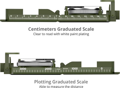 Mulitifunctional High Precision Outdoor Survival Military Compass Camping Waterproof Metal with Fluorescent Geological Compass
