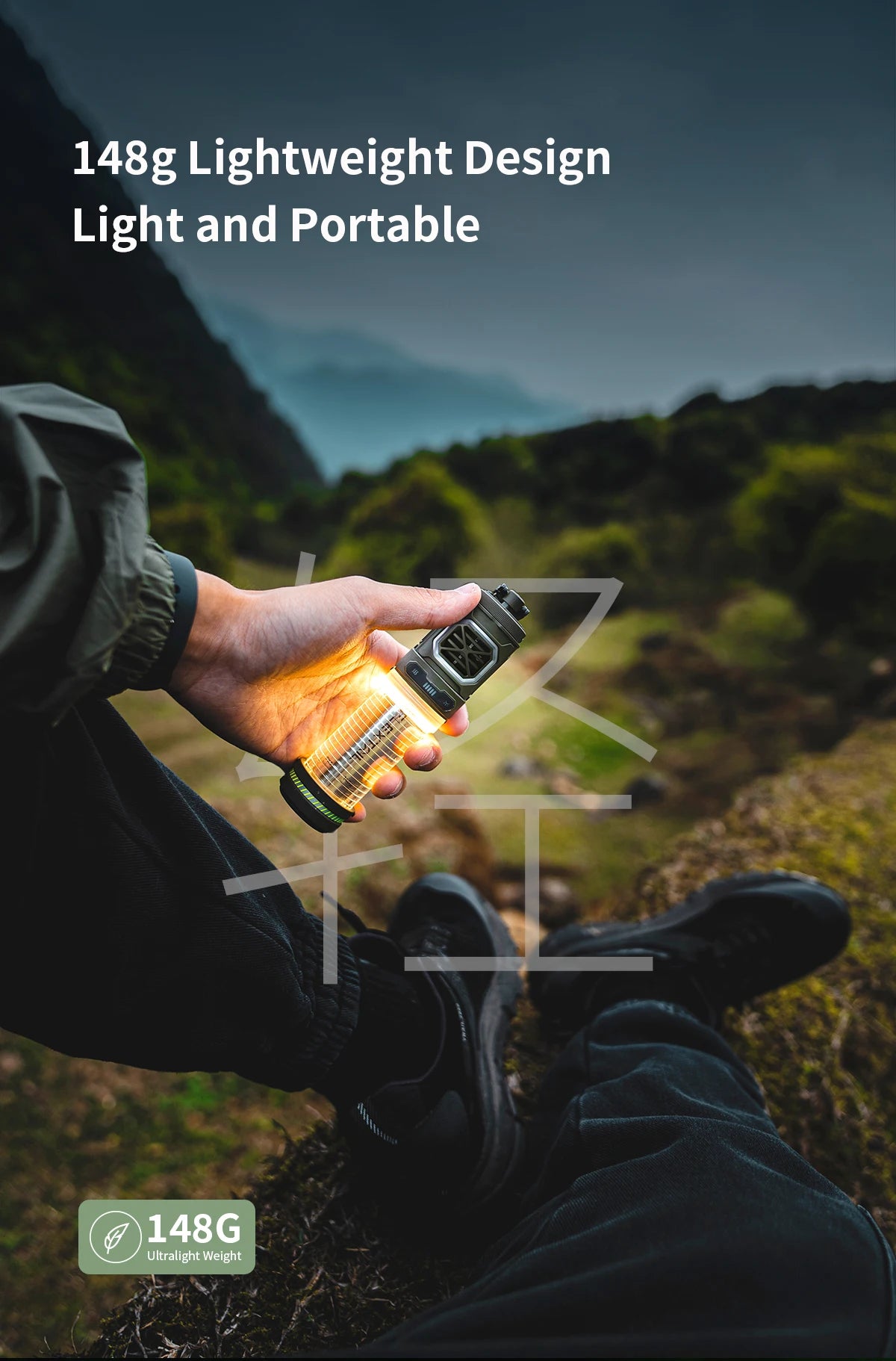 FLEXTAILGEAR TINY REPEL Mosquito Repellent&Lamp Lightweight Outdoor With Rechargeable 4800mAh Battery Camping(No Repellent Pads)